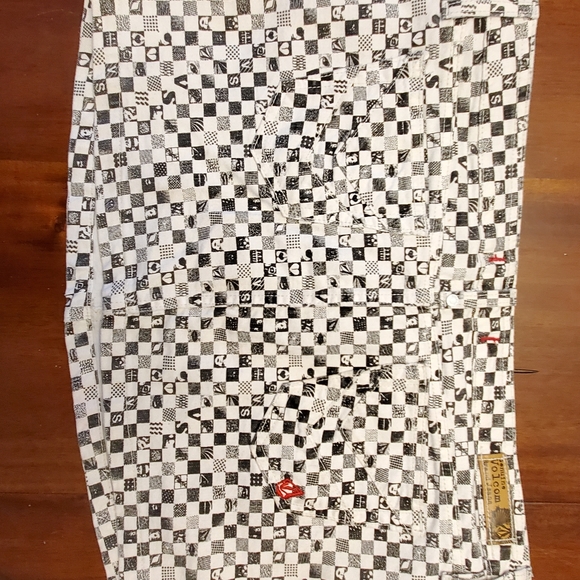 Rare Volcom Brand Jean Checker Skirt - Picture 4 of 4